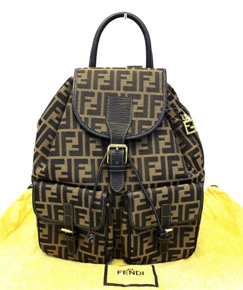 fendi zucca print backpack